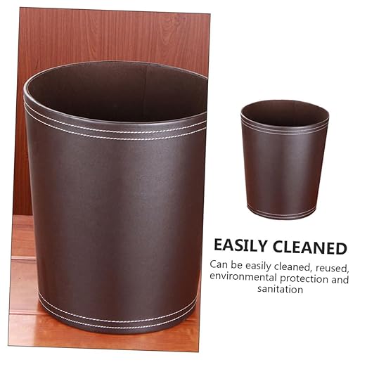 ABOOFAN 1Pc Round Waste Basket Trash Can for Office Living Room Stylish Garbage Recycling Container Practical Waste Storage