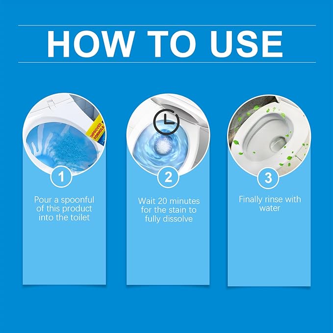 Foam Toilet Cleaner Advanced Formula Septic SafeSelf Activating Miracle Powder for Toilet Bowl Cleaning-2Pack