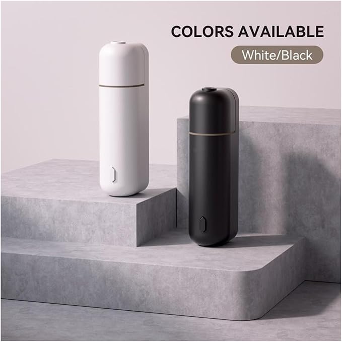 Portable Electric Car Air Freshener Vent Clip - Cordless Aroma Diffuser with 6 Essential Oil Scents(1 Black 6 perfume)