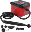 1500W Handheld Steam Cleaner High Pressure 4.5BAR Portable Multi-Purpose Steamer 10s Fast Heat-Up &amp 1.2L/0.32Gal Large Tank for Home Car Detailing Tile Grease Grout (Red)