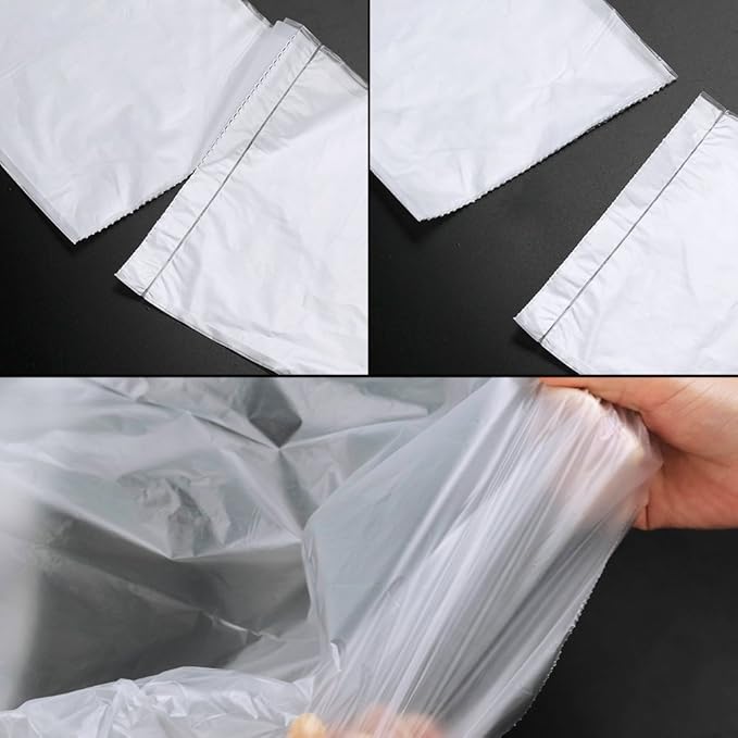 Idotry Clear 13 Gallon Tall Kitchen Trash Bags 100 Counts Clear Waste Basket Liners