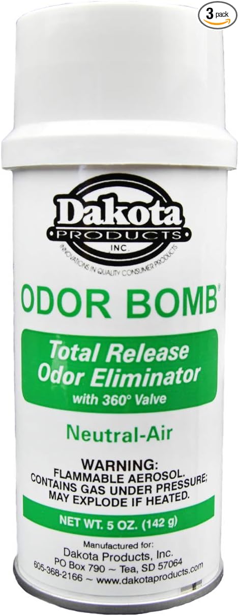 Odor Bomb Odor Eliminator for Home Car Scent Bomb Car Deodorizer &amp Musty Smell Eliminator For Home &amp Business One Time Total Release 5 oz 3 Pack