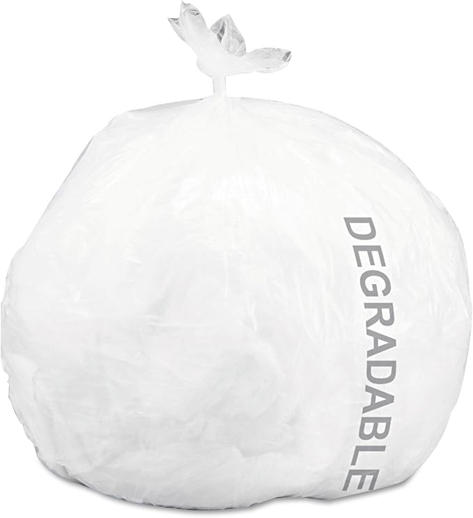 Stout G2430W70 Controlled Life Cycle Trash Garbage Bag 13gal .70 mil 24x30 White 120/Box