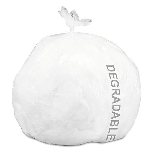 Stout by Envision Controlled Life-Cycle Plastic Trash Bags Pallet of 238 Cases (28560 Bags Total) 13 Gal. 24x30 Medium White Plastic Made in The USA