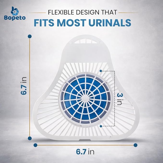 PREMIUM Urinal Screen Deodorizer-12 Pack LONG-LASTING (Up to 30 DAYS/3000 FLUSHES) ANTI SPLASH &amp ODOR CONTROL Urinal Cakes for Men Bathroom Ocean Breeze Scent with Gloves &amp Tongs