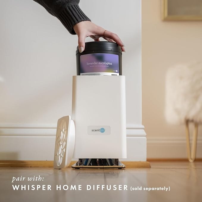 ScentAir Whisper Home Monthly Plug-in Refill Fragrance Cartridge for Home and Office Amazon Exclusive Lavender Eucalyptus