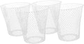 PRETYZOOM 4pcs Sturdy Iron Weave Waste Basket Storage Basket for Organizing Plant Pot Office Bedroom Airflow Mesh