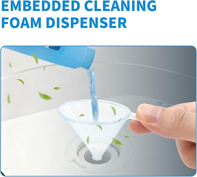 MAMADOU 2.5 Liters Commercial Smart Toilet Foam Agent Cleaner Powerful Stain-Resistant Anti-Splash Toilet Bowl Foaming Shield Liquid Large Capacity Cleaning Fresh Comfortable Bathroom
