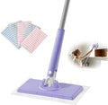 Snapu Gripc Minie Mopp PortablexSnapu Gripc MoppSnap-on Snapw-gripb Minie Mopt Lockingx Mopx Head and Mopx Padh Designedd for Cabinetsx and Tightt(includess 5 mopl Pads) (White) (Purple)