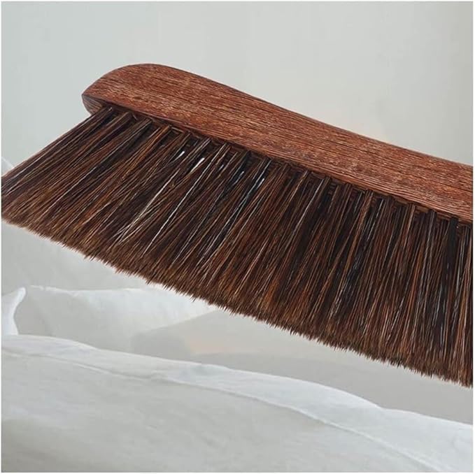 Whisk Broom Hand HeldHand BrushSoft Cleaning Brush Hand Brushs Cleaner Wood Handle Bed Brush Dusters for Hotel Family Clothes Dust Hair Sofa Bed Sheets Bedspread Carpet Cleaning dust Catcher