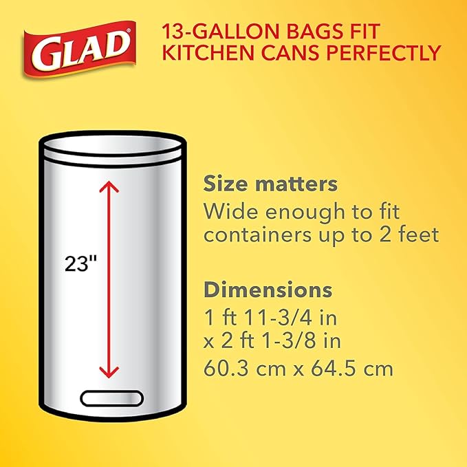Glad Tall Kitchen Drawstring Trash Bags