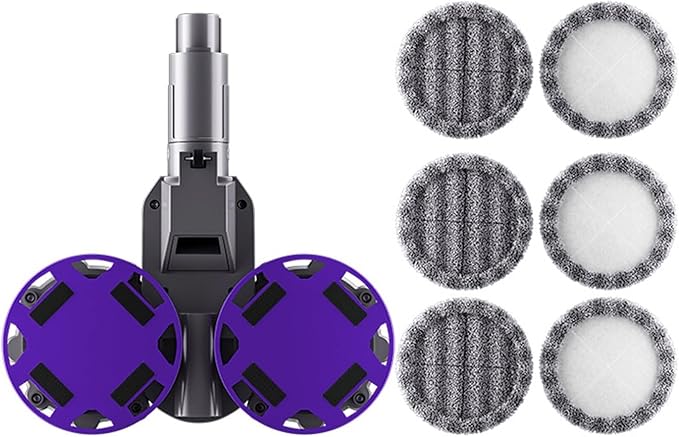 Electric Wet Dry Mopping Head Compatible with Dyson V12 Digital Slim V10 Slim Cordless Vacuum Cleaner Replaceable Parts