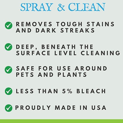 Wash Safe™ SPRAY &amp CLEAN Commercial-Strength Composite Deck Cleaner | Remove Black Stains | Cleans Up to 1500 sq. ft. | Deep Set Cleaning 1 Gal.