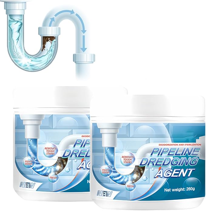 Sink and Drain Cleaner 2026 New Pipeline Cleaning Powerful Unclog Sink Drain Cleaner for Kitchen Bathroom Sinks Tubs Pipe Cleaning Tool (2pcs)