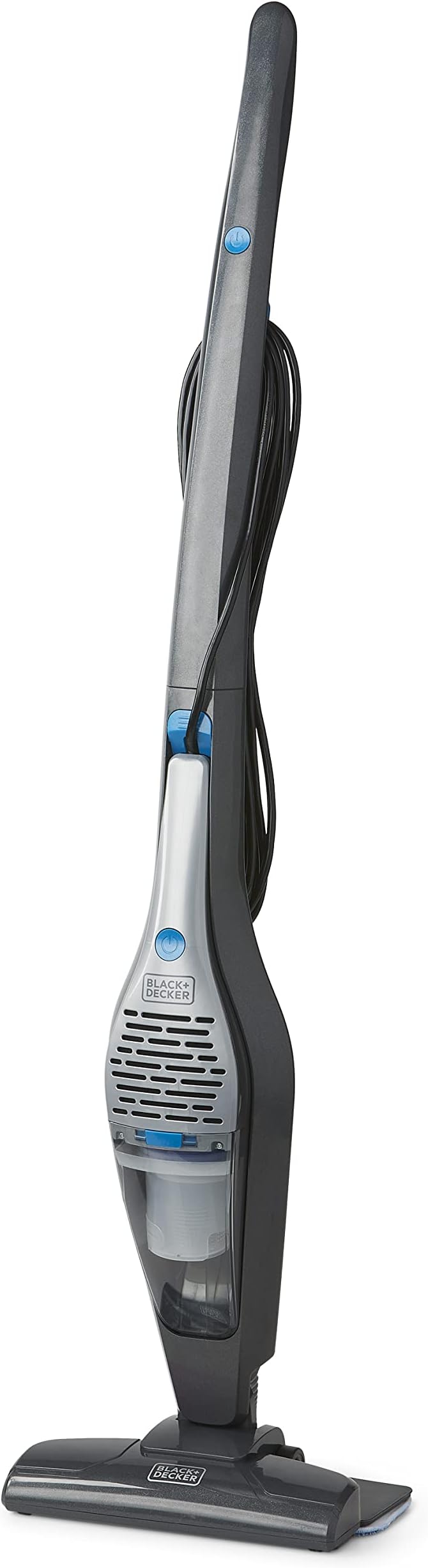 BLACK+DECKER 5-in-1 Vacuum &amp Mop Convertible (Handheld or Upright) Powerful Corded 480-Watt Motor Swivel Steering Unlimited Runtime - Quick Clean with Minimal Effort