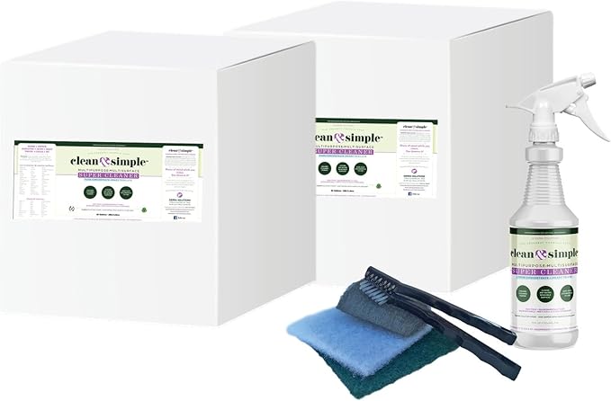 clean &amp simple™ SUPER CLEANER - Concentrated All-Purpose Multi-Surface Cleaner Non-Toxic Biodegradable