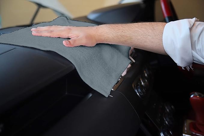 Avalon Towels Bar Towels (Pack of 60) Size 14x17 Inches – 100% Cotton Absorbent and Reusable Cleaning Rags Multipurpose Cleaning Towels Terry Cloth Rags Durable Shop Rags (Grey)