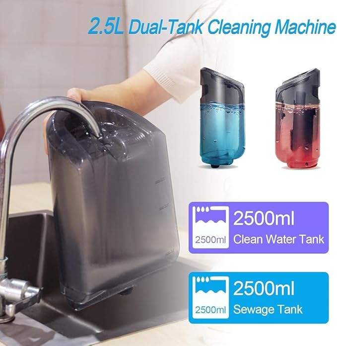 Multi-Purpose Wet/Dry Vacuum Spot Cleaner Portable Carpet Cleaning Machine 600W Deep Cleaning for Pillows Curtain Bed Sheets Mattresses Sofas Car Plush Toys and Other Fabric Surfaces