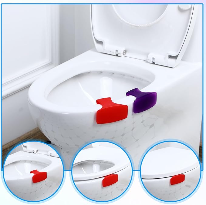 LemonRoad 24 Pack Toilet Bowl Deodorizer Rim Hanger Air Freshener Fruity Scent Toilet Bowl Fresheners for Bathroom Car Wardrobe (Bright Color)