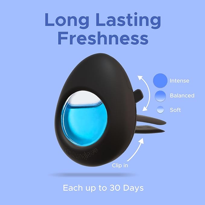 Air Jungles Car Air Freshener Vent Clip Bundle New Car Scent 3 Count + 6 Count (Total 9 Clips 4 ml Each) Up to 270 Days Freshness