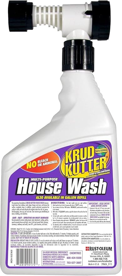 Multi-Purpose House Wash 32 Oz. Hose End Bottle Lot of 4