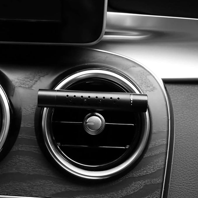 iPick Image for Jeep Car AC Vent Air Freshener Black Clip with adjustable window and 10 Refill Sticks Official Licensed