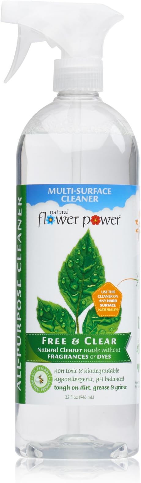 All-Purpose Cleaner Concentrate - Makes 32 Fl Oz Just Add Water - Multi-Surface Cleaning Spray Non-Toxic No Harsh Fumes or Chemicals Child &amp Pet Safe - Free &amp Clear (Unscented)
