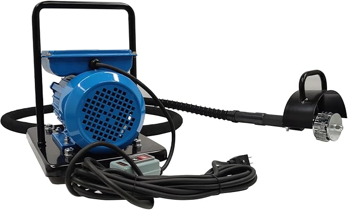 Electric Rust Remover Hand-Pushed Descaler Machine with 5 Brush Heads 110V/1.1KW Marine Deck Scaler for Removing Rust Paint Scale &amp Hard Deposits from Steel Plates Floors &amp Railings