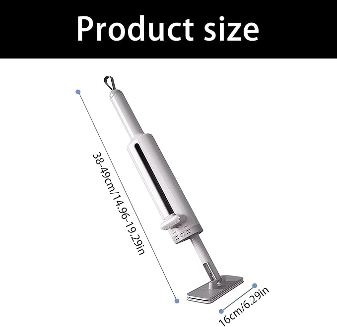 Small Mop for Quick Cleanups ABS Handle and Effective Gathering Fiber Cloth Dormitory Mop