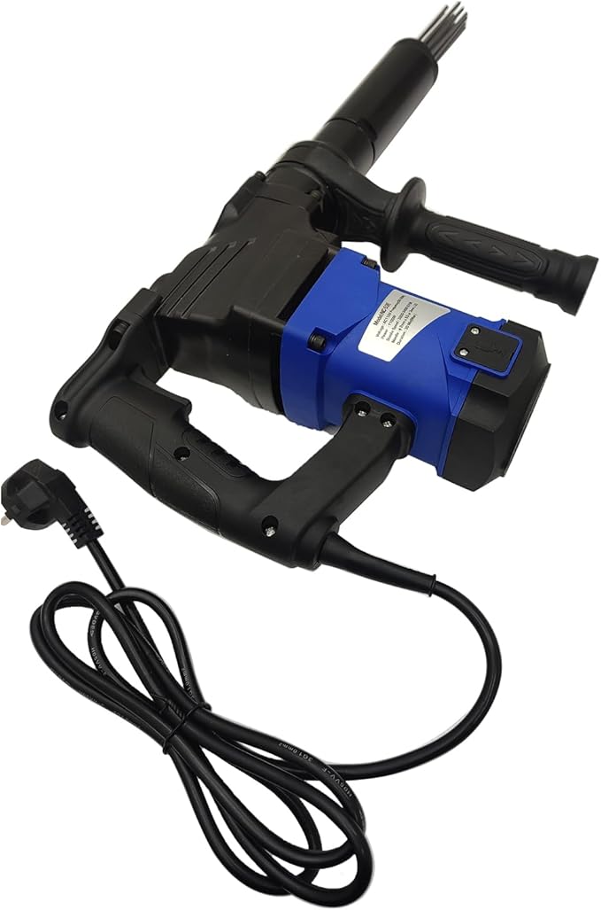 Electric Handheld Rust Remover 110V Industrial Needle Scaler for Metalworks 360° Rotating Grip with 100 Needles for Ship Hull Tight Corners Descaling Machine