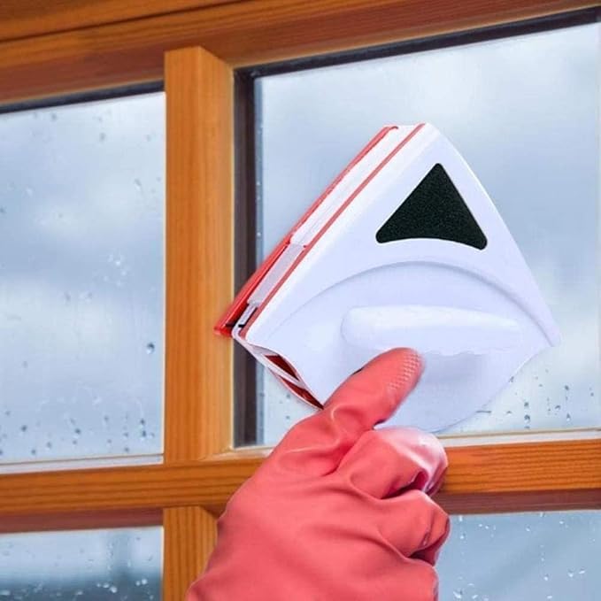 Outside Magnetic Window Cleaner Window Wiper Glass Cleaner Brush Tool Double Side Brush Window Glass Brush for Washing Household Cleaning Tool A 3-10mm