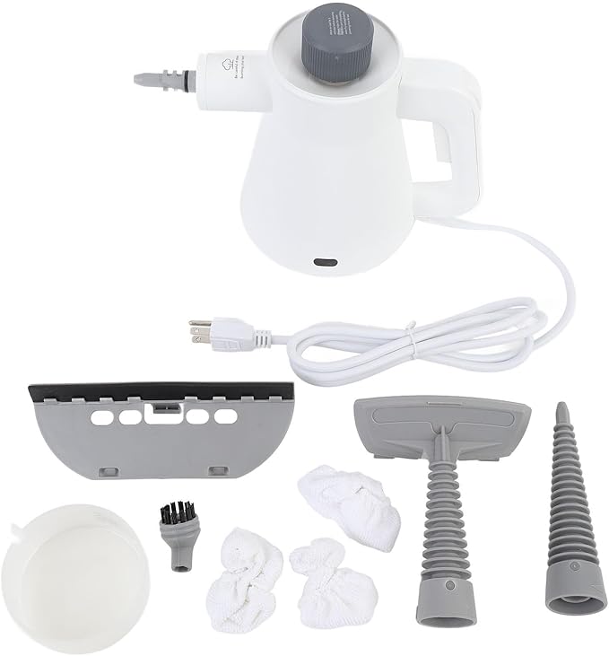Handheld Pressurized Steam Cleaner 1000W High Temperature Steamer for Cleaning Portable Steam Cleaner for Home Use Deep Cleaning for Car Detailing Couch Furniture Couch Car (US