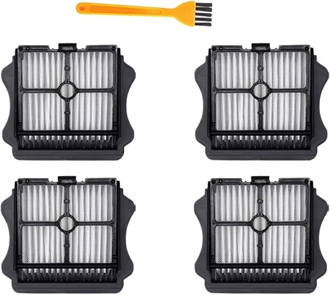 Brush RollerHEPA Filter Accessories Compatible for Tineco Floor ONE S5 Floor/One S5 ProCordless Wet Dry Vacuum Cleaner Replacement Accessories(4pcs)