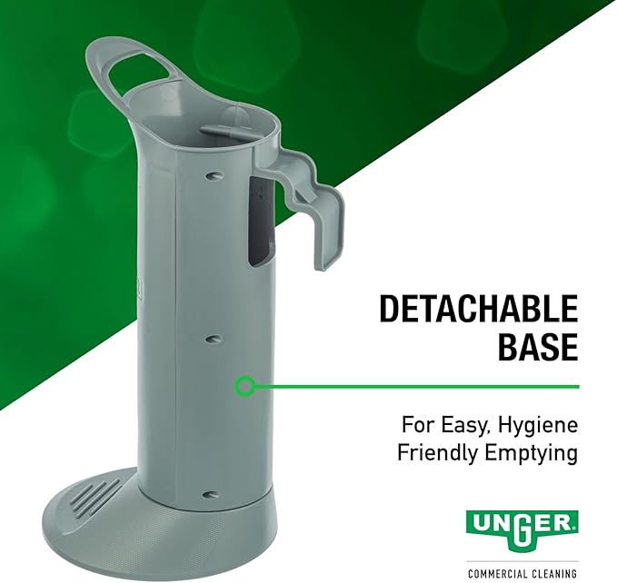 Unger Commercial Toilet Brush and Holder Set - Ergo Toilet Bowl Brush Set Plus Replacement Head - BBWHR