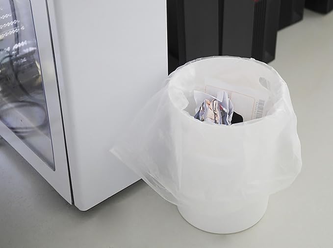 320 Count 8 Gallon Trash Bags Clear Medium Garbage Bags Strong Leakage-FreeUnscented 30 Liter Thick for Bathroom Office Kitchen Waste Basket Trash Can (Clear 8 Gallon-320 Count)