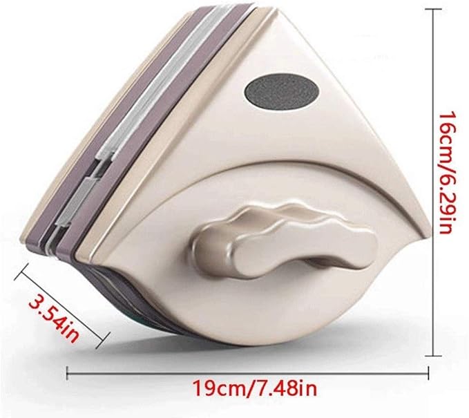 Home Side Magnetic Window Cleaner Strong Both Glass Surface Cleaning Brush Wiper Tools with Ergonomic Handle Des