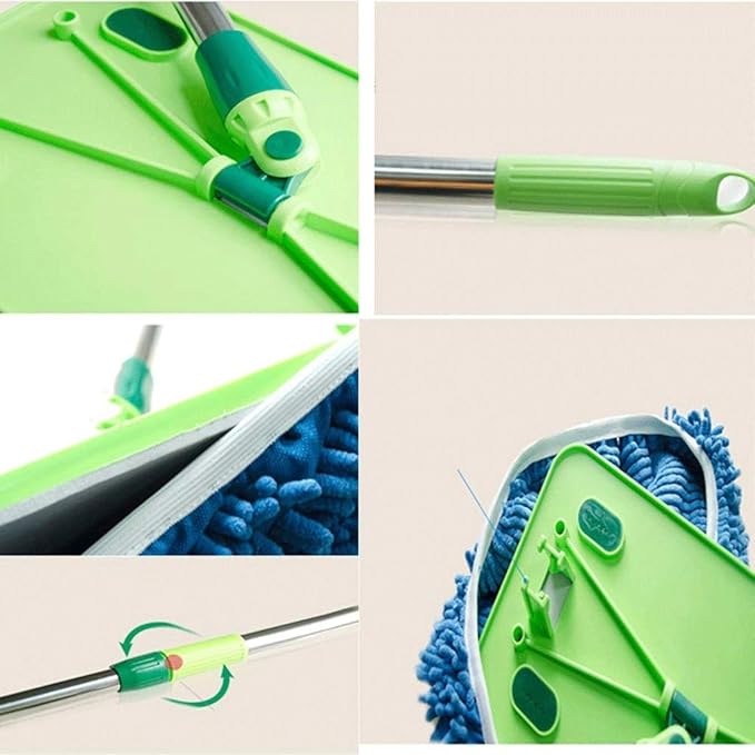 MopCotton Floor Mop Dry to Attract Dirt dust Or Hardwood Floor Clean Office Garage Care Telescopic Pole Height