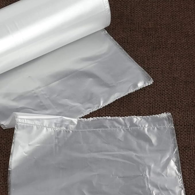 Wekioger 10 Gallon Clear Trash Bags Kitchen Garbage Bag 150 Counts