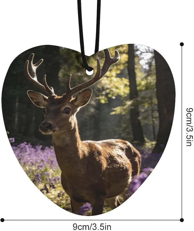 5PCS Car Air Freshener Hanging Personalized Double Sided Stag Flowers Car Fresheners Long Lasting New Cars Scents Cute Automotive Freshies for Closets Drawers (tea)