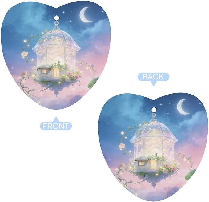 5PCS Car Air Freshener Hanging Personalized Double Sided Starry Vines Car Fresheners Long Lasting New Cars Scents Cute Automotive Freshies for Closets Drawers (tea)