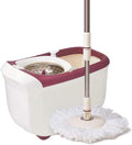 Mop-with Microfiber Mop Heads Stainless Steel Bucket with Detergent Dispenser for Floor
