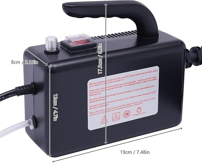steamer High Pressure Steam Cleaner Handheld Steam Cleaning Machine Aluminum Alloy High Temperature Cleaning Machine for Kitchen Toilet Car 360° All-Round Cleaning