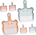 Didiseaon 6 Sets Mini Broom and Dustpan Set Portable Handheld Brush and Dustpan for Desk Bookshelf Kitchen Cleaning Lightweight and Compact Design for Small Spaces