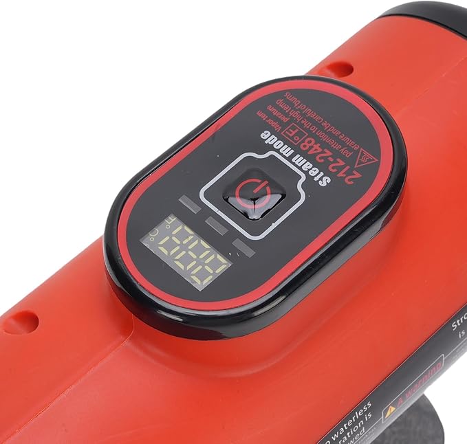 TOPINCN Handheld Steam Cleaner High Temperature Pressurized Steamer Machine with Brush Heads and Digital Display Compact and Lightweight Suitablefor Home Travel Use