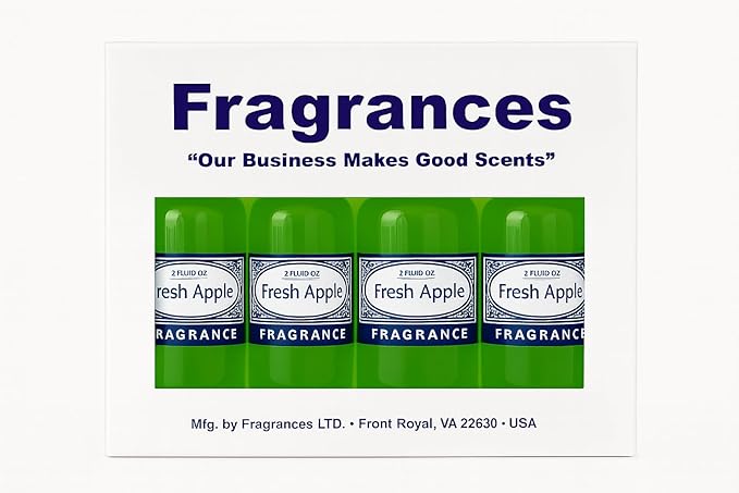 Rainbow RainMate Sirena Hyla Compatible Vacuum Fragrances – Assorted Fragrance 4-Pack For Water-Based Vacuums (Fresh Apple)