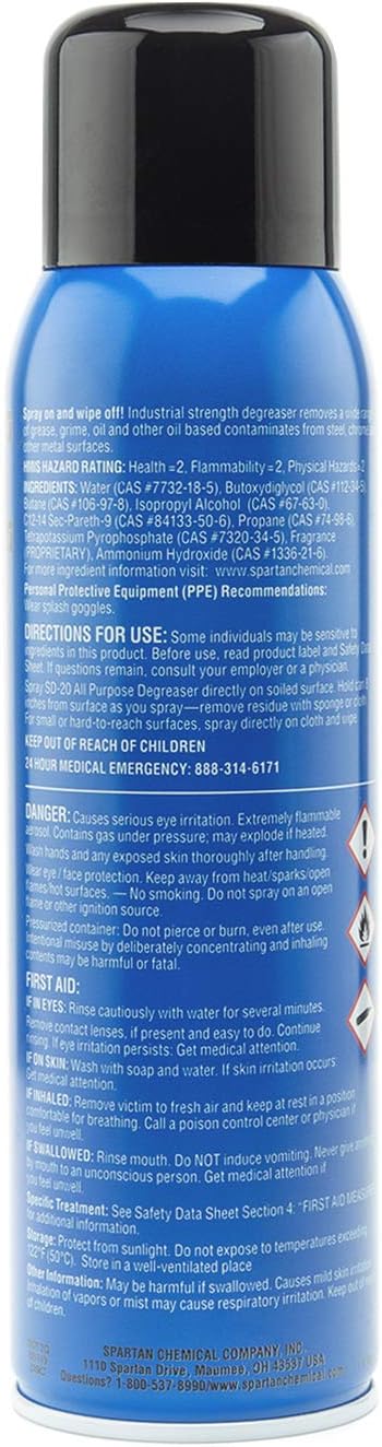 SPARTAN SD-20 All Purpose Degreaser - 12 Pack