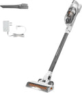 BLACK+DECKER POWERSERIES+ 20V MAX Cordless Stick Vacuum Cleaner with LED Floor Lights Bagless Lightweight Cordless Vacuum Cleaners for Home Up to 44 Minutes Powerful Suction Gray (BHFEA520J)