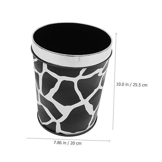 Large Capacity Retro Trash Bin Open Top Bedroom Wastebasket for Office Kitchen Living and Material Compact Design for Household Garbage and Disposal