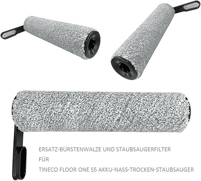 Vacuum Cleaner Accessories Replacement Parts Filter Roller Brush Compatible for Tineco Floor ONE S5 Cordless Vacuum Cleaner Accessories
