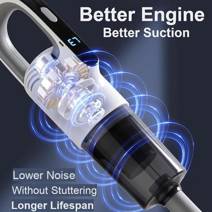 HDView Cordless Vacuum Cleaner Up to 30Kpa and 30Mins Vacuum and Mop Combo Lightweight Rechargable Stick Vacuum Deep Cleans Washes for Home Hardwood Floor Carpet
